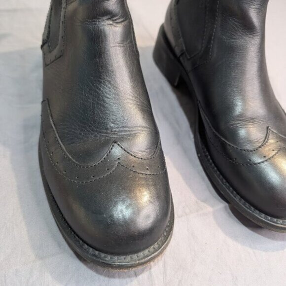 Boemos Italy Wingtip Chelsea Slip On Boots Women Size 38 - Picture 5 of 10